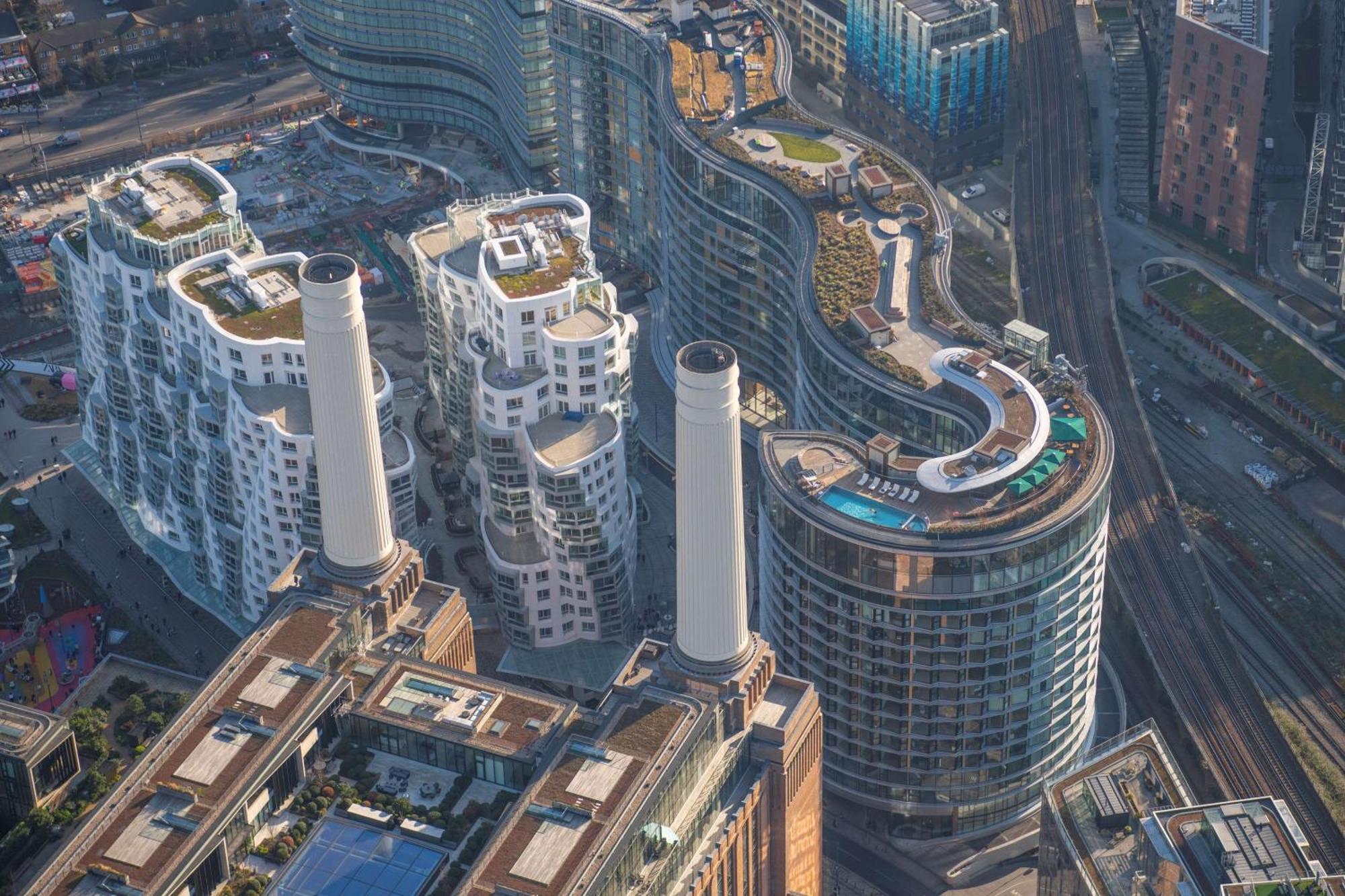 Art'Otel London Battersea Power Station, Powered By Radisson Hotels Екстер'єр фото The complex from the air
